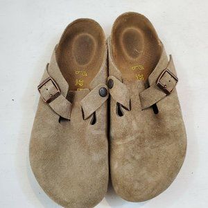Birkenstock Slip-on Suede Tan Shoes Size 39